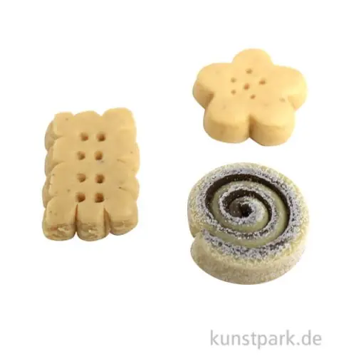 Preisknaller Miniatur Kekse, 0,5-1 cm, 3 Stück