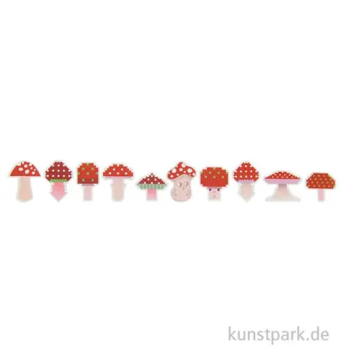 Günstig Washi Sticker - Shrooom, Big Reds, 200 Aufkleber