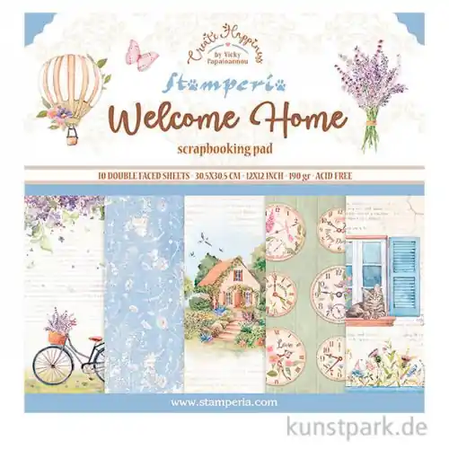 Stamperia Scrapbooking Pad - Create Happiness Welcome Home, 30,5 cm Markenware