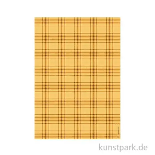Stamperia Reispapier - Whispering Woods Tartan Pattern, DIN A4 Geprüft
