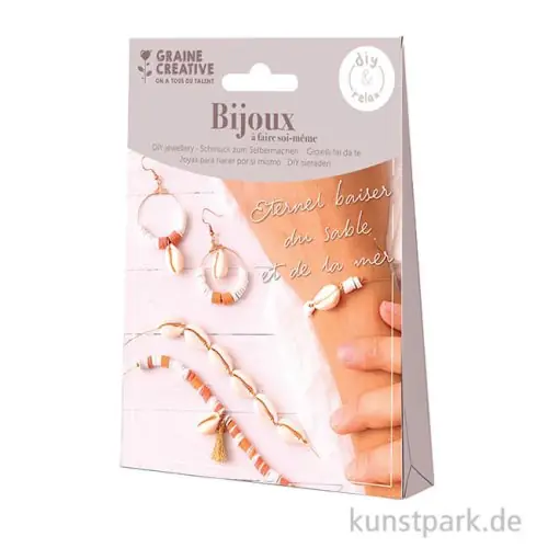 DIY Schmuck Bastelset - Armbänder + Ohrringe, Heishi + Muschelperlen Weltweiter Versand
