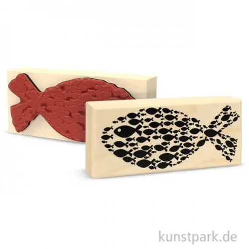 Premium Butterer Stempel - Fisch, 4x9 cm