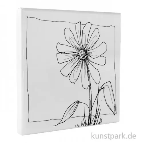 Sale Motiv-Keilrahmen Color Sketch Blume, 20 x 20 cm