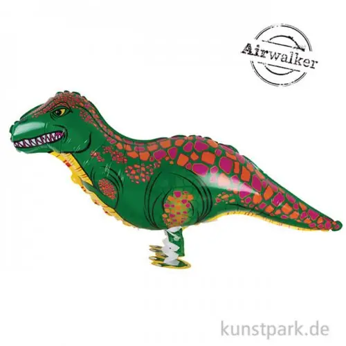 Folienballon laufender Dino, 89x41 cm Ab Werk
