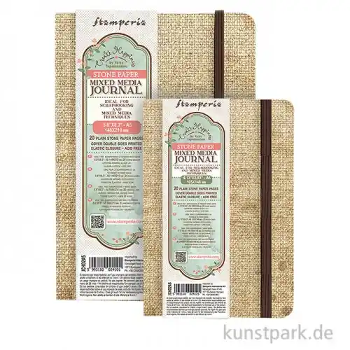 Stamperia Mixed Media Journal, Stone Paper - Create Happiness Markenprodukt
