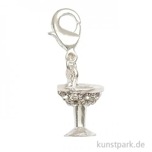 Anhänger Sektglas - Silber Garantierte Lieferung