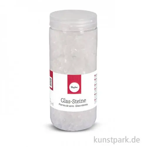 Glas-Steine transparent, 4 - 10 mm, 475 ml Günstig