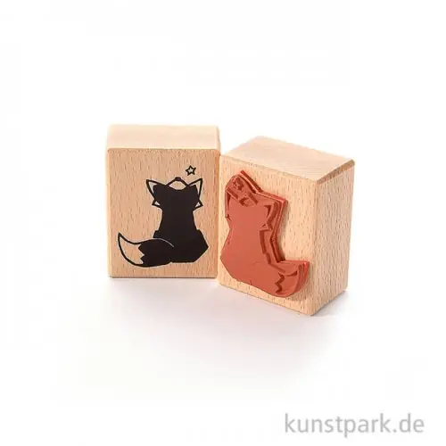 Stempel - Fuchs und Stern, 4 x 5 cm Preisreduziert