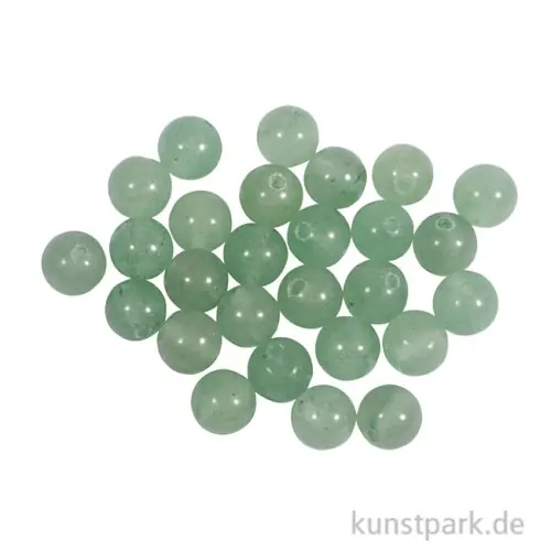 Kostenfreie Lieferung Halbedelsteinperlen Grüne Dongling Jade, ø 6 mm, 30 Stück