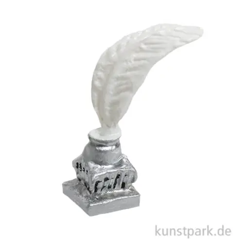 Top-Preis Miniatur Tintenfass mit Feder, 0,7 x 0,7 x 2 cm