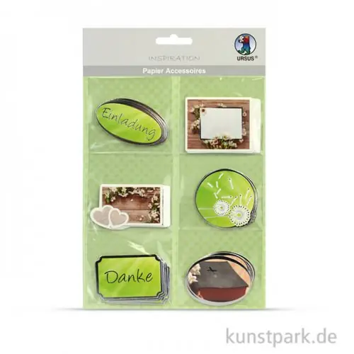Papier Accessoires Hope, 6 verschiedene Designs Solange Der Vorrat Reicht