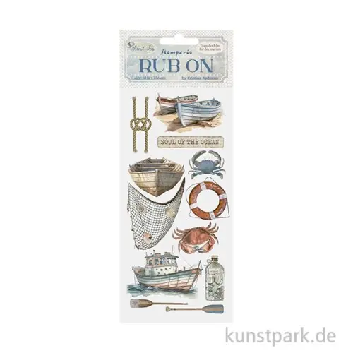 Stamperia Rub On Transferfolie - Silent Sea Boat Schneller Versand