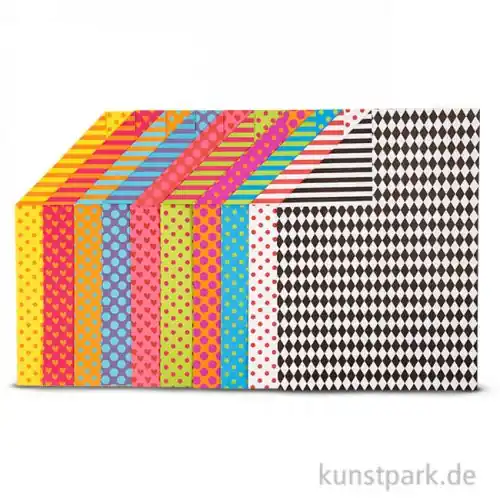 Beliebt Fotokarton Bunt, DIN A4, 250 g, 20 Blatt sortiert
