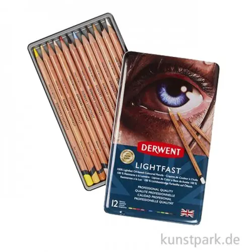 Derwent Lightfast Farbstifte - 12er Set Ab Werk