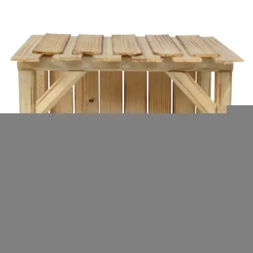 Im Trend Krippenstall für 9-11 cm Figuren, Holz, 22 x 13 x 19 cm