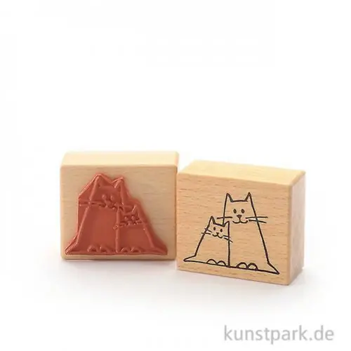 Stempel - Katzenfreunde - 5x6 cm Weltweiter Versand