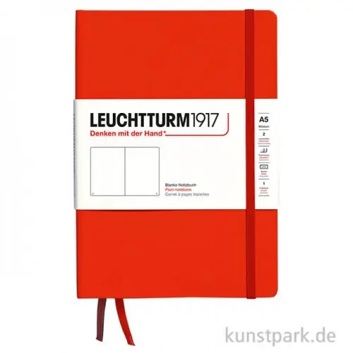 Saisonangebot Leuchtturm Notizbuch Hardcover - Fox Red, DIN A5, Blanko