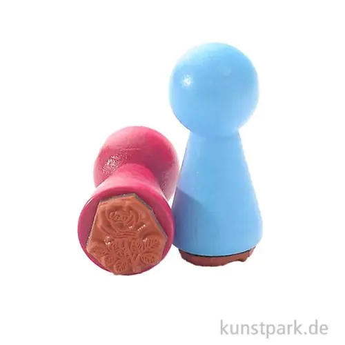 Knallerangebot Ministempel - Rose, 19 mm
