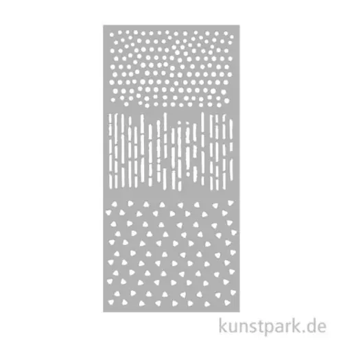 Stamperia Schablone - Create Happiness Dewdrops Patterns, 12 x 25 cm Knallerangebot
