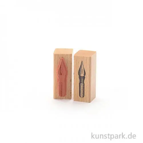 Stempel - Schreibfeder - 2x2 cm Letzte Chance