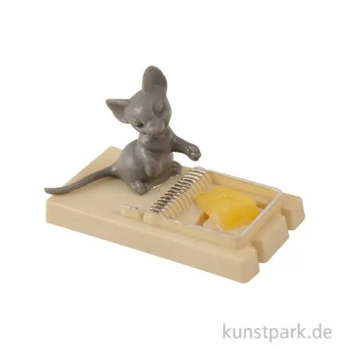 Miniatur Mausefalle, 24 x 12 mm Schneller Versand