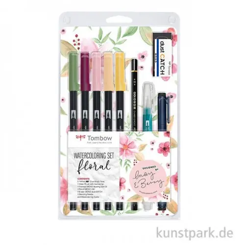 Neue Kollektion Tombow May & Berry Watercoloring Set Floral