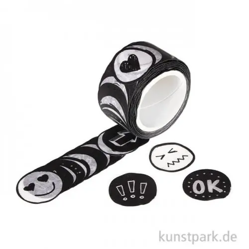 Washi-Sticker - Doodle, 200 Stück Kostenfreie Lieferung