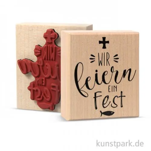 Butterer Stempel - Wir feiern ein Fest, 6x7 cm Mega-Angebot