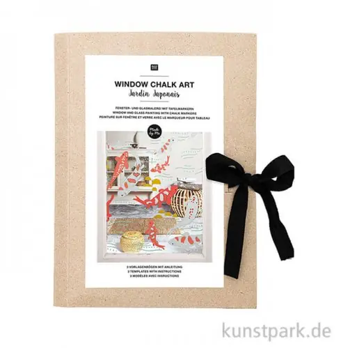 Vorlagenmappe für Kreide-Fensterbemalung - Jardin Japon Aktuell
