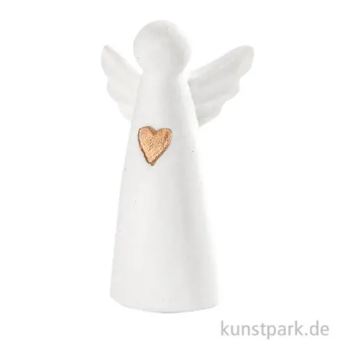 Mengenrabatt Good old friends - Porzellan Mini Schutzengel, Herz
