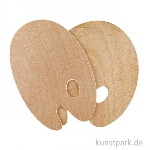 Holz Malpalette Oval, 20 x 30 cm Heute Kaufen