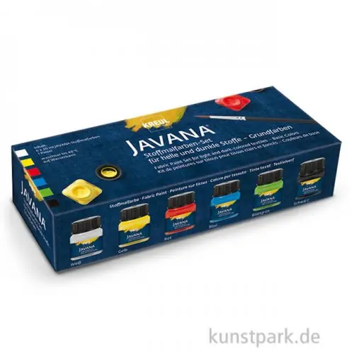 KREUL Javana Stoffmalfarben Opak Grundfarben - 6 x 20 ml Jetzt Kaufen