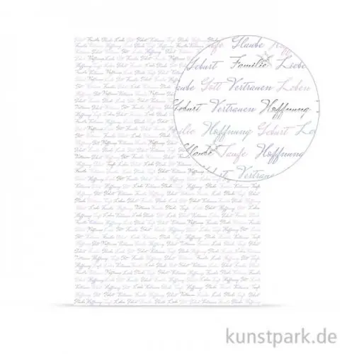 Designkarton Meine Taufe - Mädchen Schriften, DIN A4, 200 g Rabatt