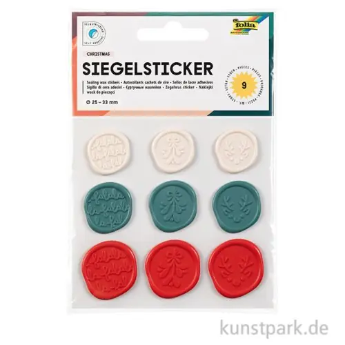 Preisknaller Siegel Sticker - CHRISTMAS, 9 Stück