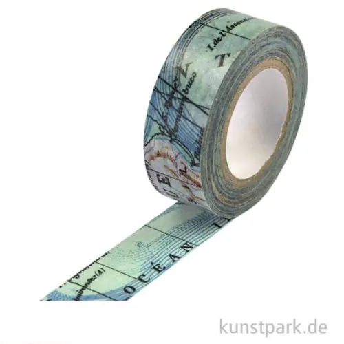 Washitape - Map 6, 15 mm, 10 m Echt