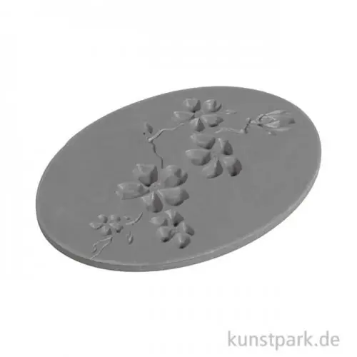 Gießform Label - Kirschblüte, 4 x 5,5 cm, 1 Stück Bestpreis