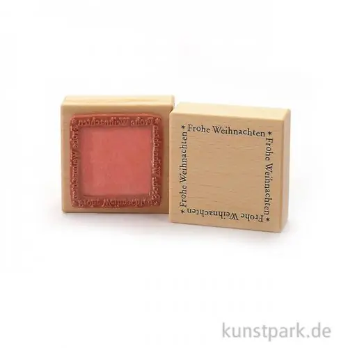 Markenware Stempel - Frohe Weihnachten Rahmen - 7x7 cm