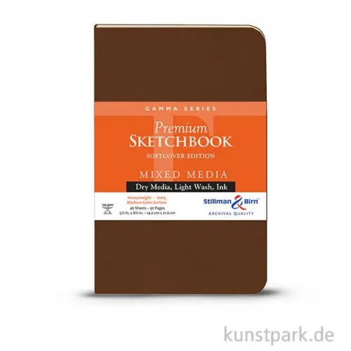 Stillman & Birn Skizzenbuch Softcover GAMMA, 48 Blatt, 150 g Mengenrabatt