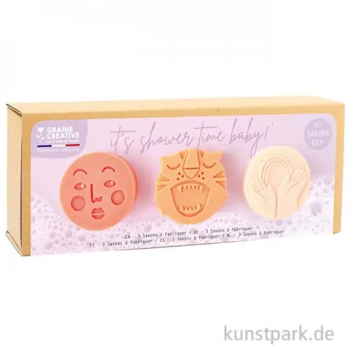 Geprüft DIY Set - Duschseifen, 3 Formen, Joy