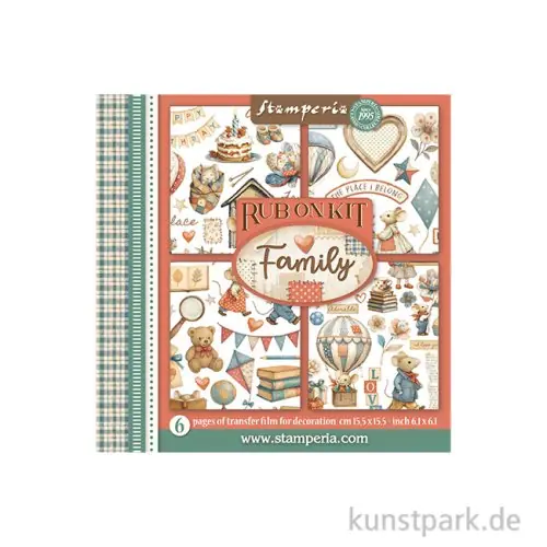 Heute Kaufen Stamperia Rub On Transferfolien - Family, 6 Blatt