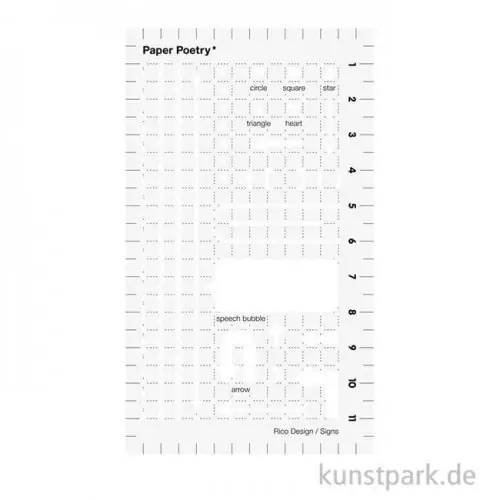 Schablone Bullet Diary - Pfeile Kostenloser Rückversand