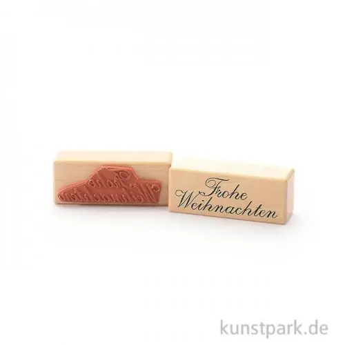 Stempel - Frohe Weihnachten - 3x8 cm Markenprodukt