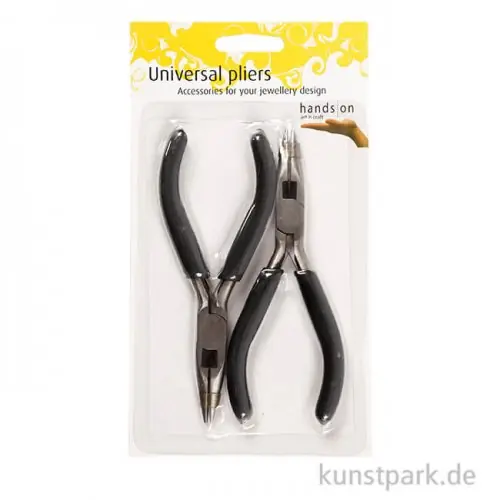 Geprüft Schmuckzangen Anfänger-Set mit zwei Flachzangen