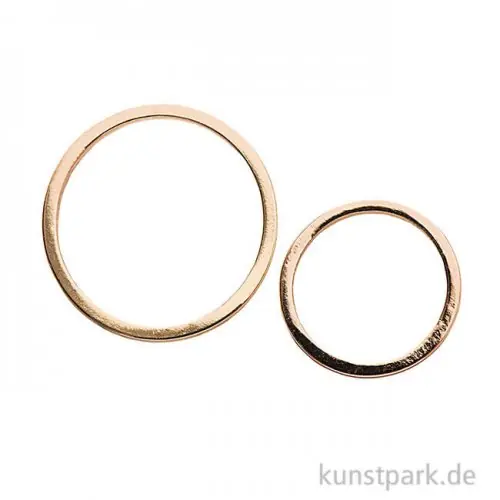 Anhänger Kreise - Gold, 2 Stück Nur Heute