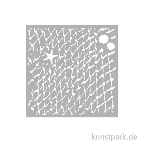 Stamperia Schablone - Silent Sea Net, 12 x 12 cm Im Trend