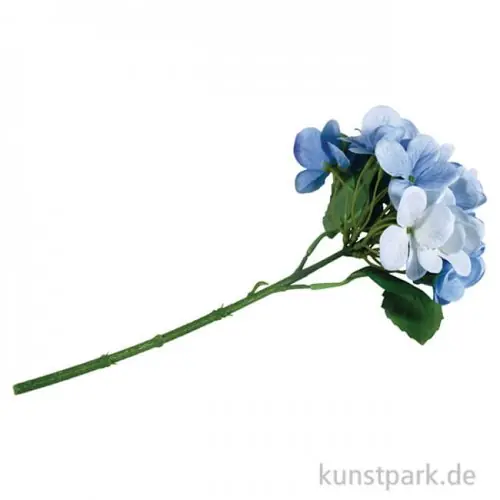 Kunstblume hellblaue Hortensie, Länge 33 cm Neuheit