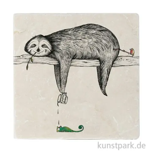 Heute Kaufen Fliesenuntersetzer - Faultier, 10 x 10 cm