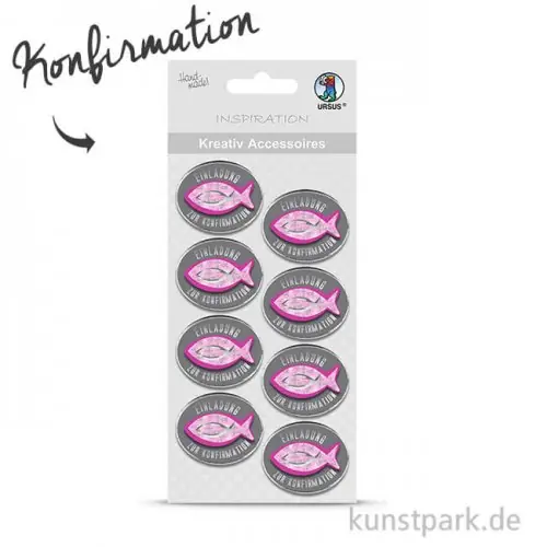 Limited Edition Kreativ Accessoires Religion - Pink, Einladung Konfirmation
