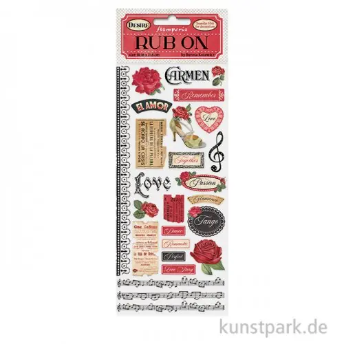 Stamperia Rub On Transferfolie - Desire Knallerangebot