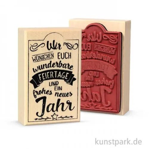 Butterer Stempel - Wunderbare Feiertage, 5x8 cm Online Kaufen